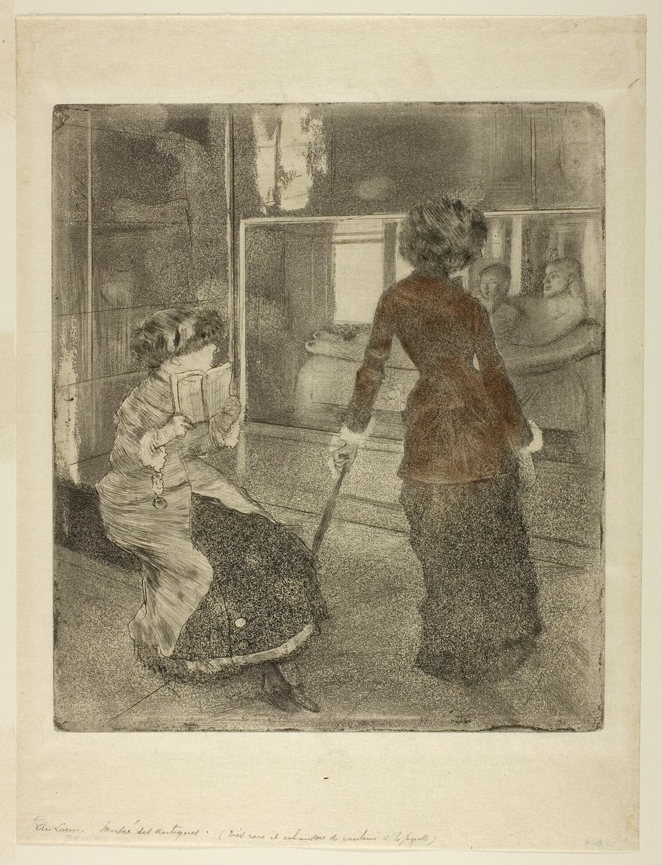 Mary Cassatt w Luwrze: Galeria Etruska autorstwa Hilaire Germain Edgar Degas
