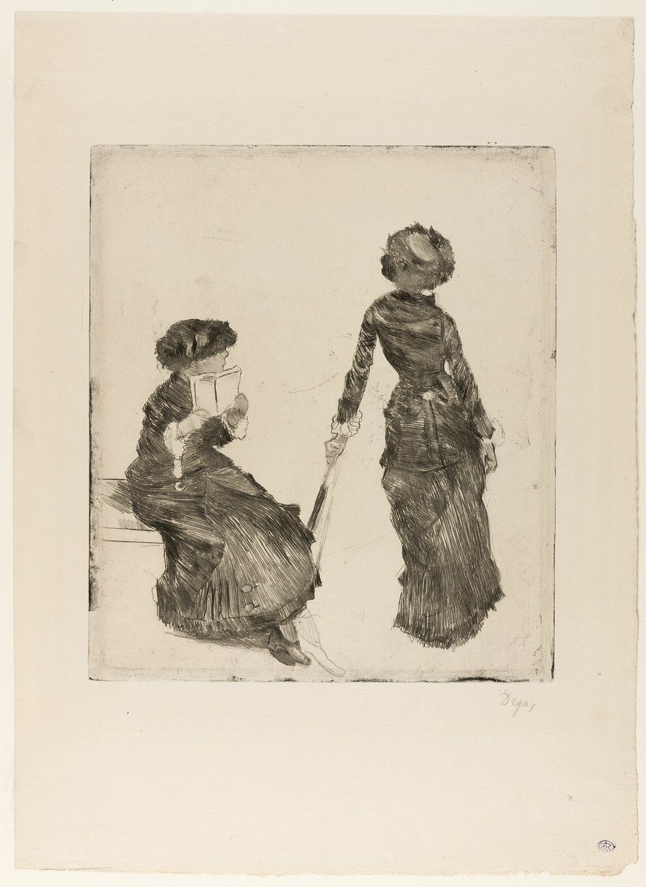 Mary Cassatt w Luwrze: Galeria Etruska autorstwa Hilaire Germain Edgar Degas