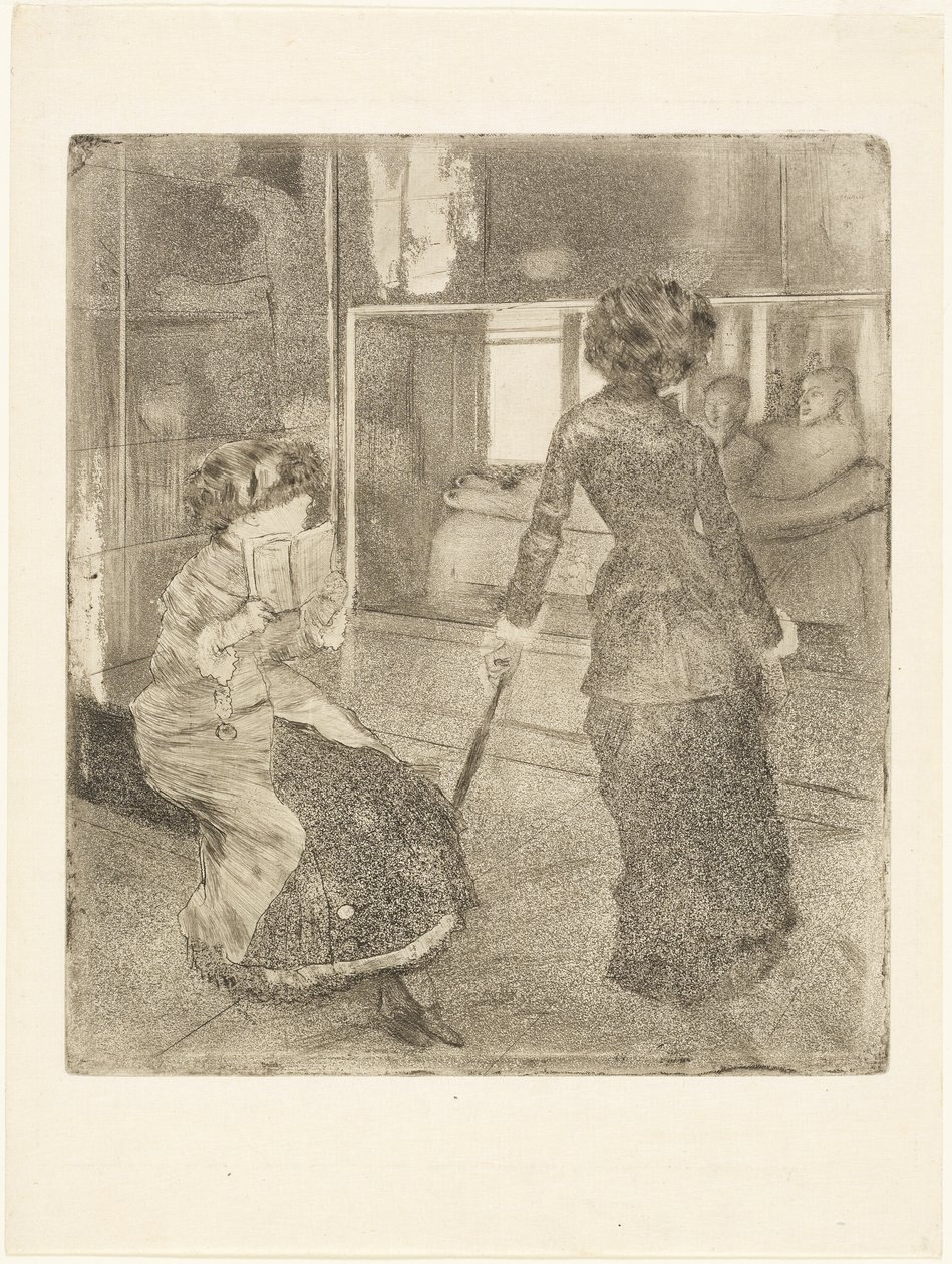 Mary Cassatt w Luwrze: Galeria Etruska autorstwa Hilaire Germain Edgar Degas