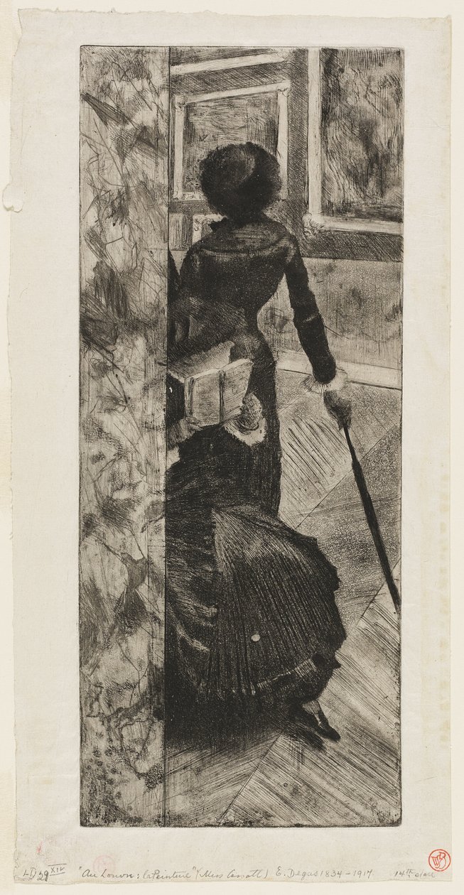 Mary Cassatt w Galerii Obrazów w Luwrze autorstwa Hilaire Germain Edgar Degas