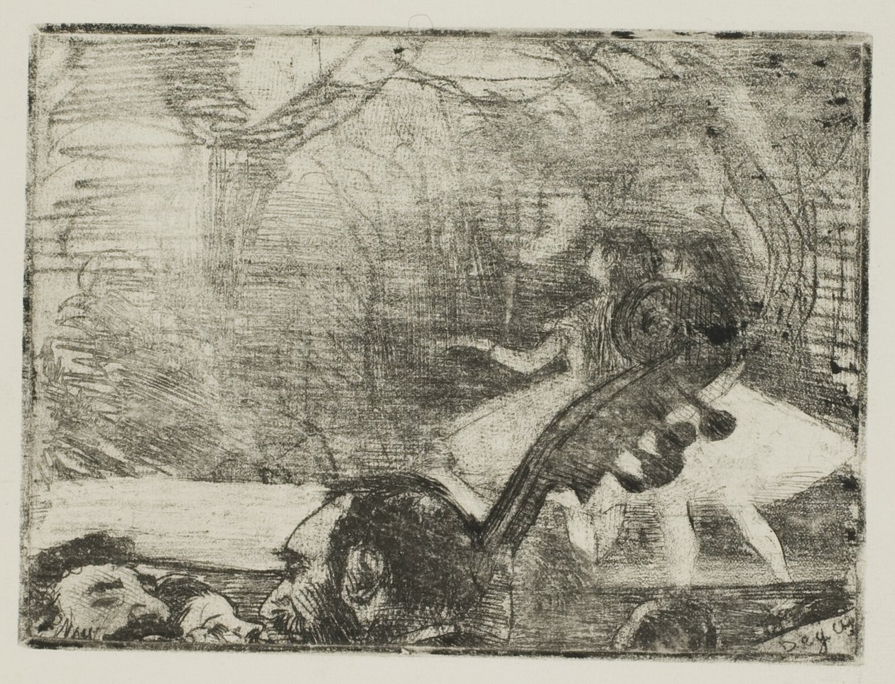 Na scenie I autorstwa Hilaire Germain Edgar Degas