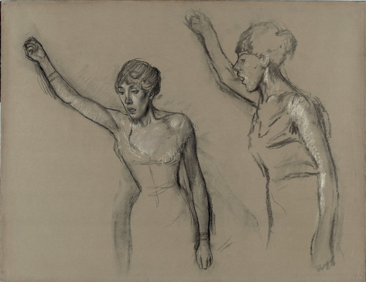 Studium piosenkarza autorstwa Hilaire Germain Edgar Degas