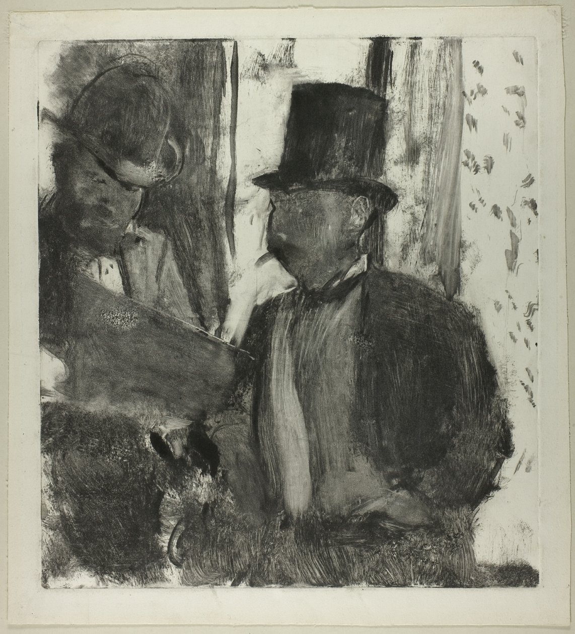 Dwóch koneserów autorstwa Hilaire Germain Edgar Degas