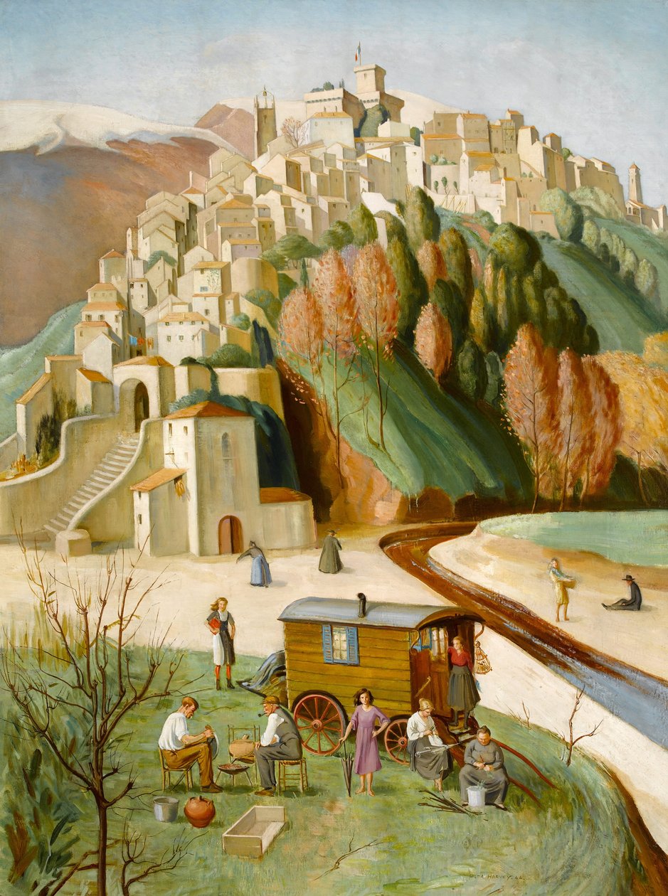 Cagnes Sur Mer, Riwiera Francuska, 1922-46 autorstwa Hilda Mary Harvey