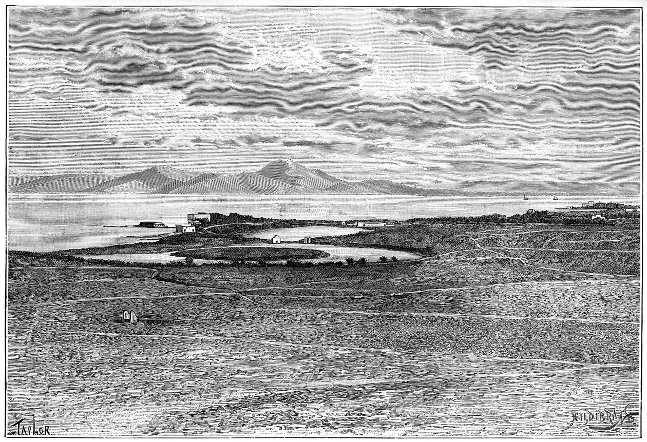 Stare porty Kartaginy, Tunezja, c1890 autorstwa Hildibrand