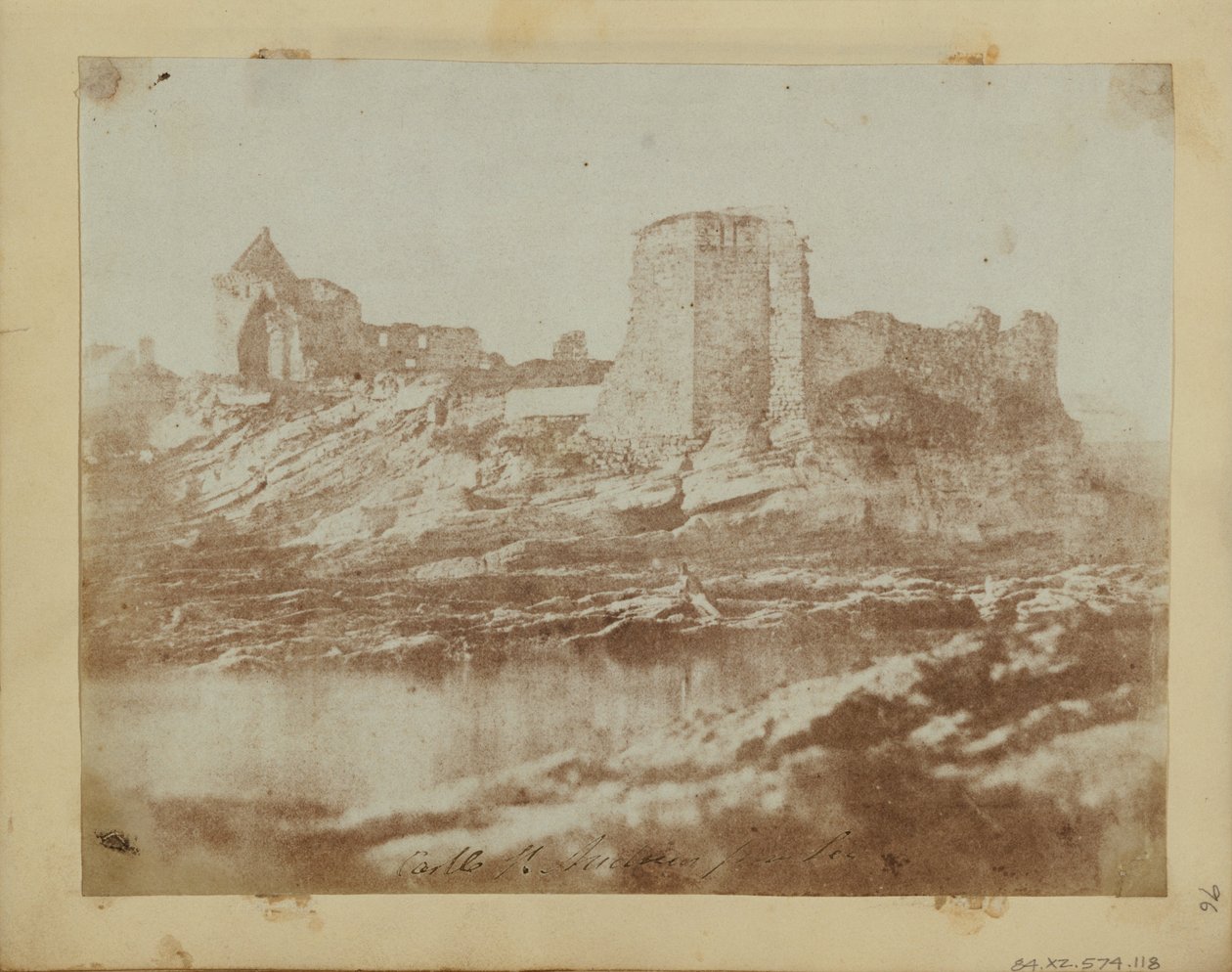 Zamek St. Andrews od północnego zachodu autorstwa Hill and Adamson