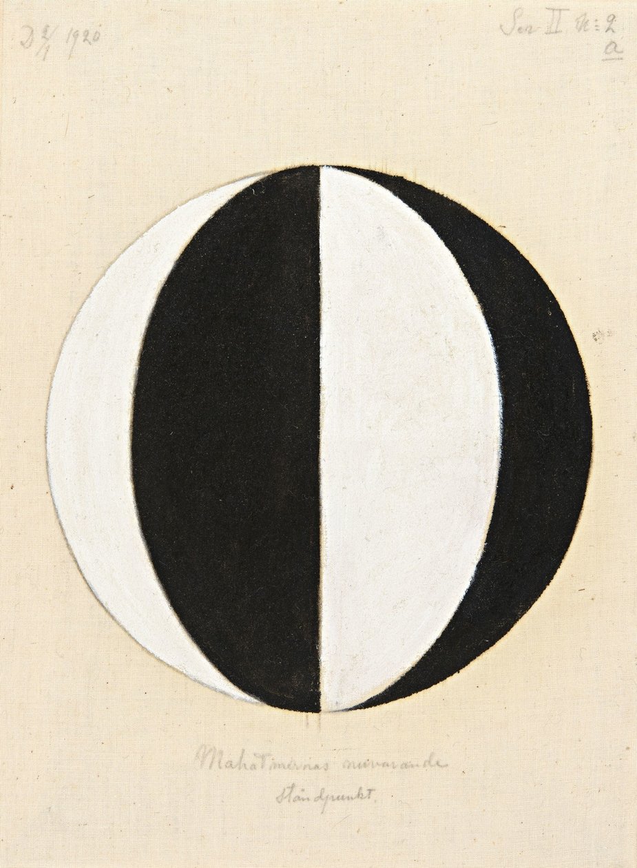 Aktualny punkt widzenia Mahatmów, 1920. autorstwa Hilma af Klint