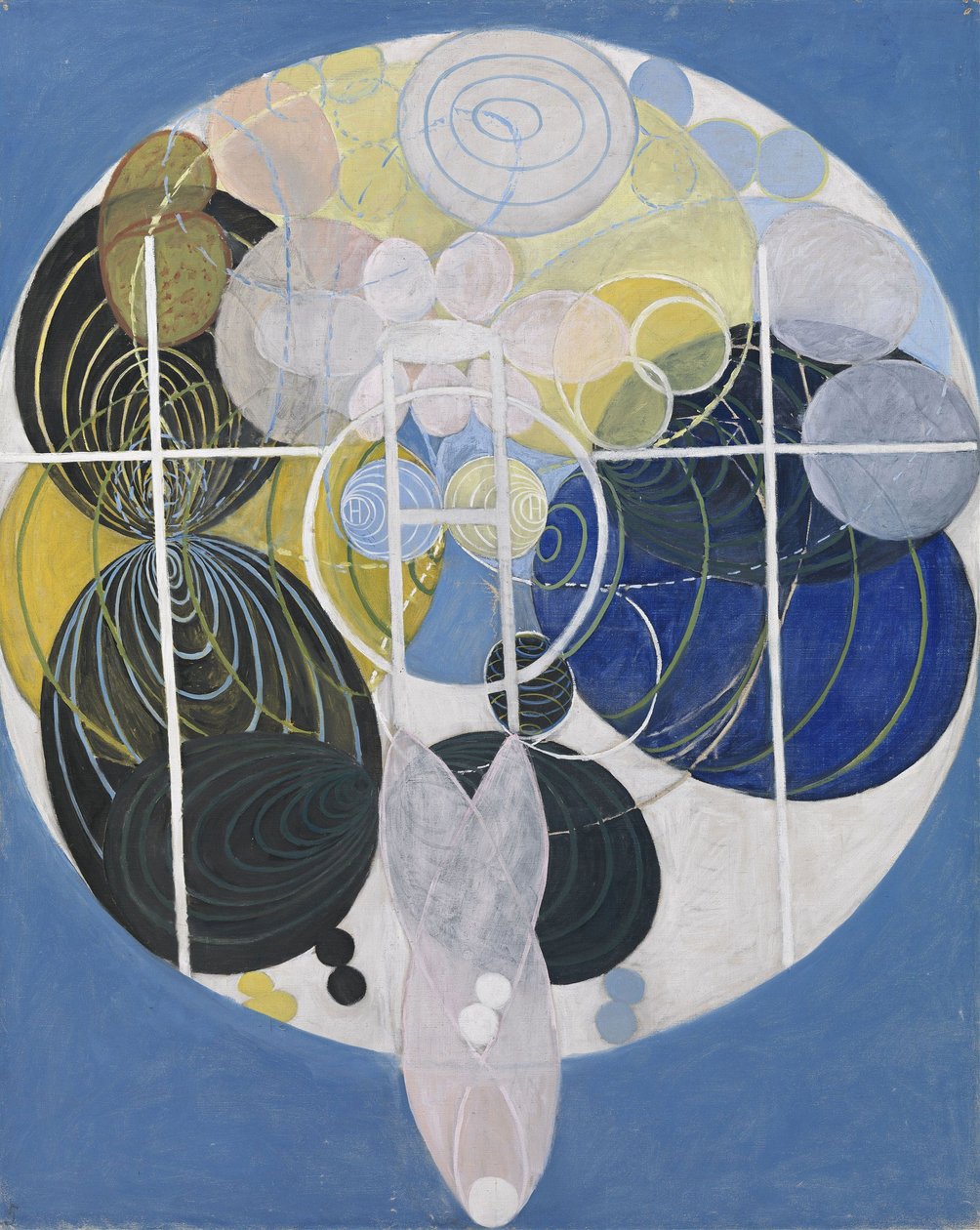 The Large Figure Paintings, No. 5, Group III, The Key to All Works to Date, The WU/Rose Series polonês autorstwa Hilma af Klint