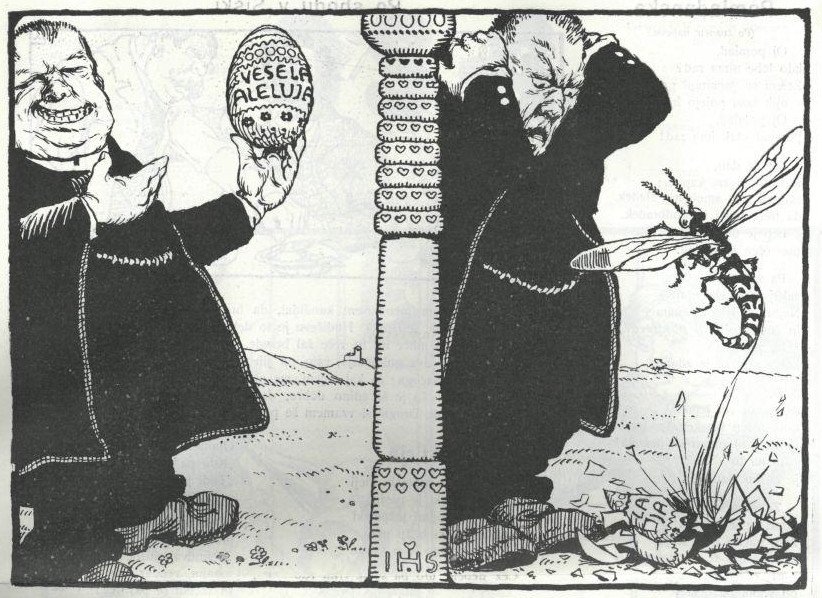 Prezenty wielkanocne lub rozczarowany Bisagarn autorstwa Hinko Smrekar