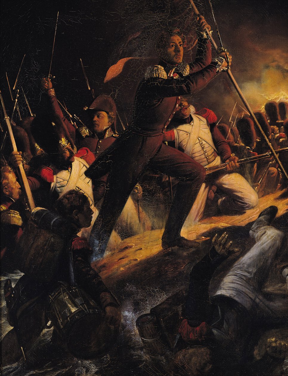 Charles-Amedee-Albert de Savoie, książę de Carignan (1798-1849) dowodzący szturmem podczas oblężenia Trocadero, 31 sierpnia 1823, 1828 autorstwa Hippolyte Delaroche