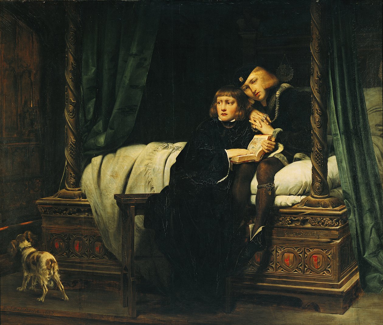 Edward V (1470-83) i Richard, książę Yorku w Tower (Les Enfants d