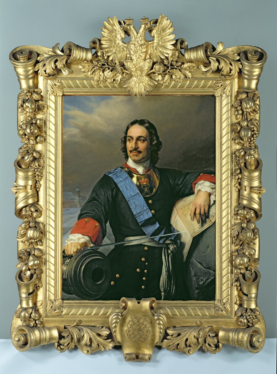 Piotr I Wielki (1672-1725) 1838 (zob. też 144529) autorstwa Hippolyte Delaroche