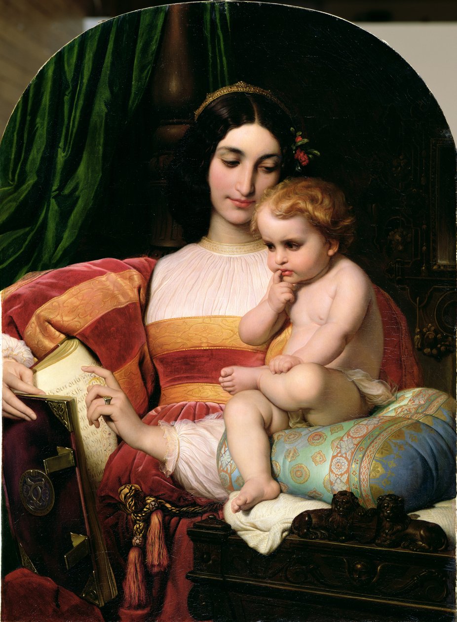 Dzieciństwo Pico della Mirandola (1463-94) 1842 autorstwa Hippolyte Delaroche