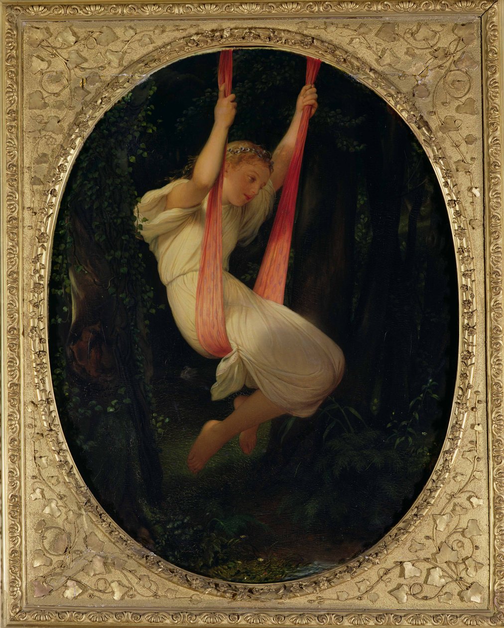 Młoda dziewczyna na huśtawce, 1845 autorstwa Hippolyte Delaroche