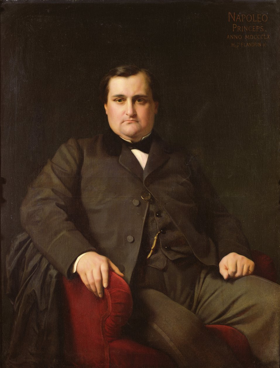Portret Józefa Karola Bonaparte, księcia Napoleona (1822-1891), 1863 autorstwa Hippolyte Flandrin