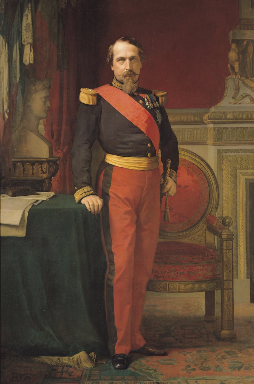 Portret Napoleona III (1808-73) 1862 autorstwa Hippolyte Flandrin
