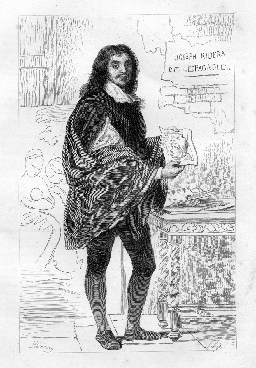 Jose de Ribera autorstwa Hippolyte Lalaise Devéria