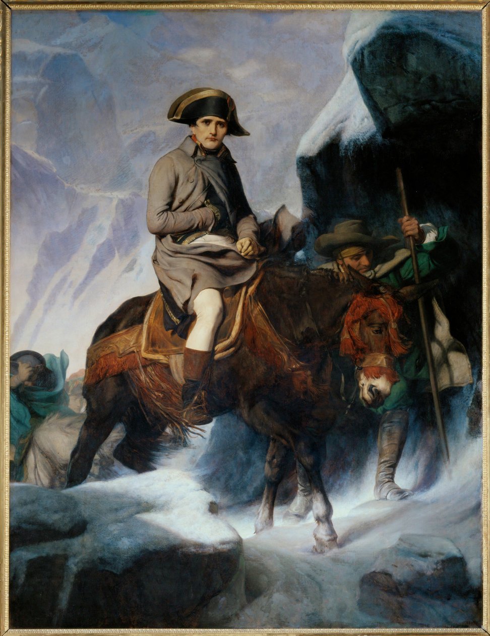 Bonaparte przekraczający Alpy - Bonaparte franchissant les Alpes ... autorstwa Hippolyte (1797 1856) Delaroche
