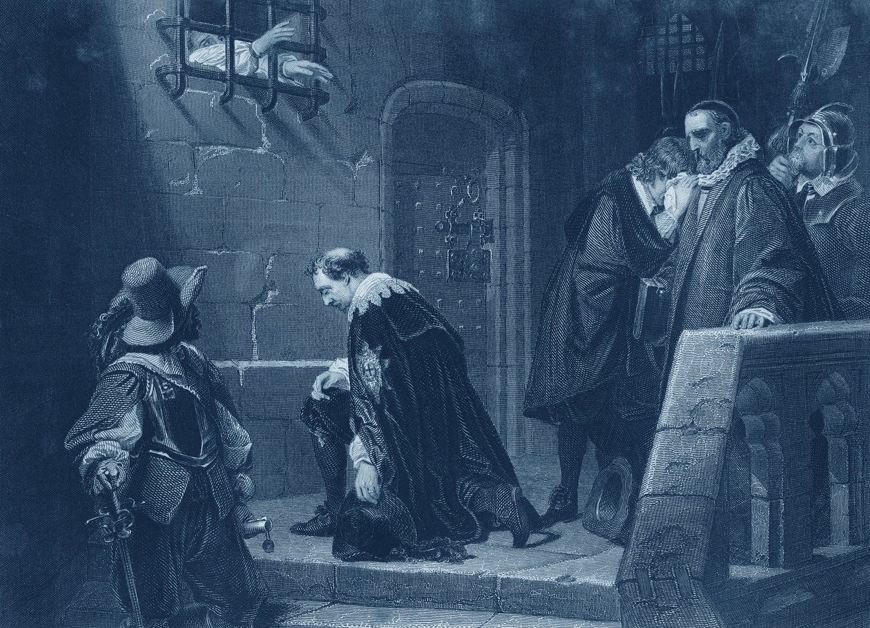 Lord Strafford doprowadził do egzekucji autorstwa Hippolyte Delaroche