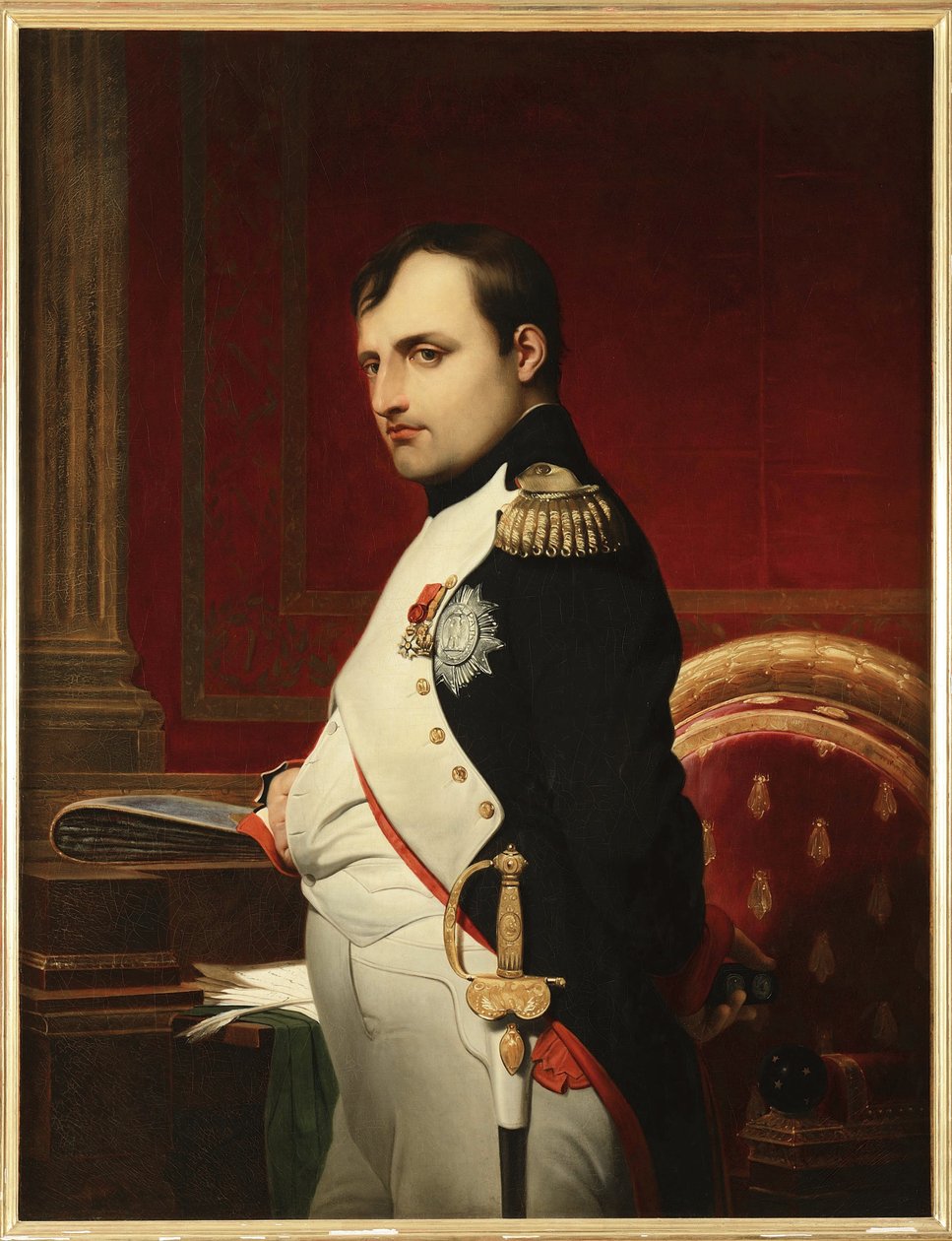 Napoleon I w swoim gabinecie w 1807, autorstwa Delaroche, Paul Hippolyte (1797-1856). olej na płótnie autorstwa Paul Delaroche