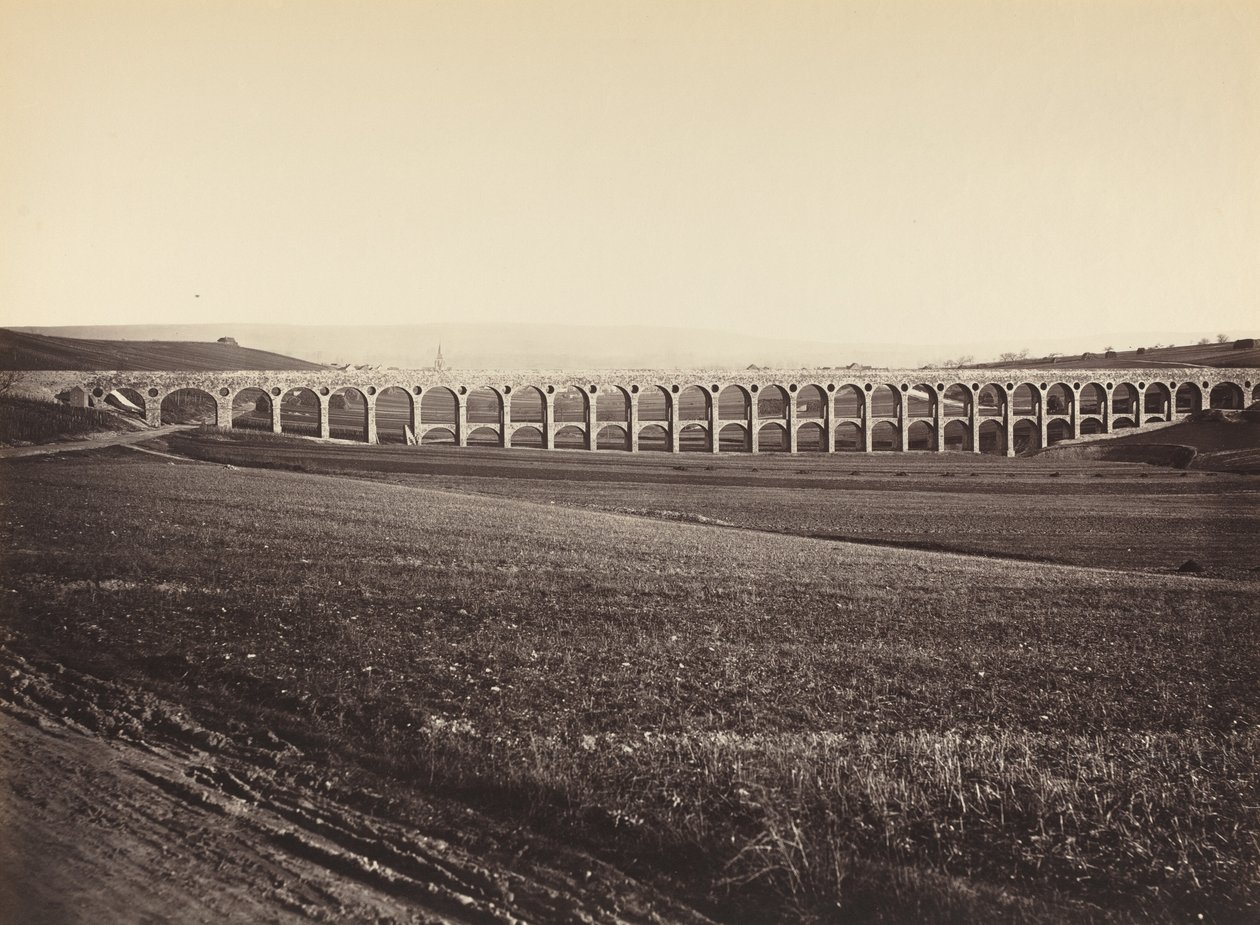 Arcades de pont sur Vanne Arcades, Most nad Vanne, 1873. autorstwa Hippolyte Auguste Collard
