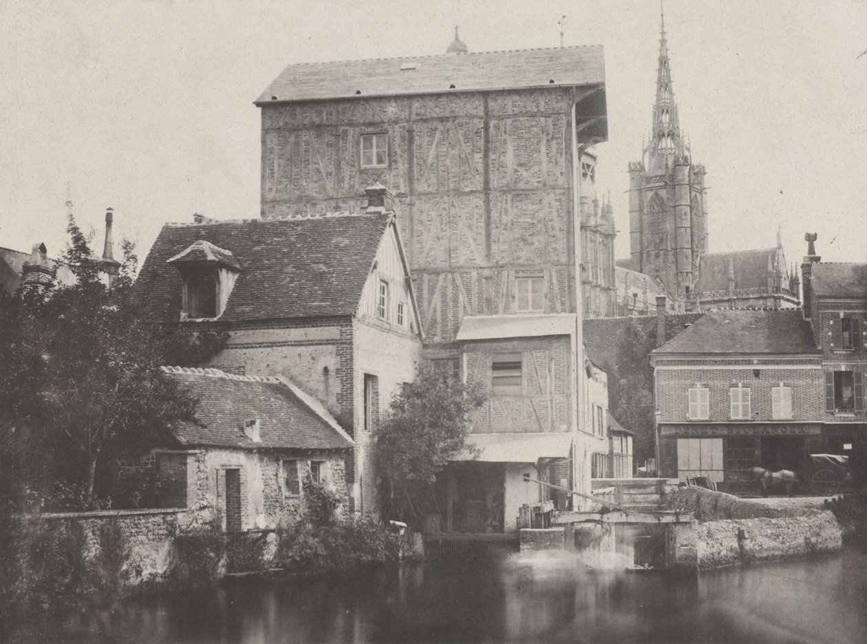 Widok na Evreux autorstwa Hippolyte Bayard