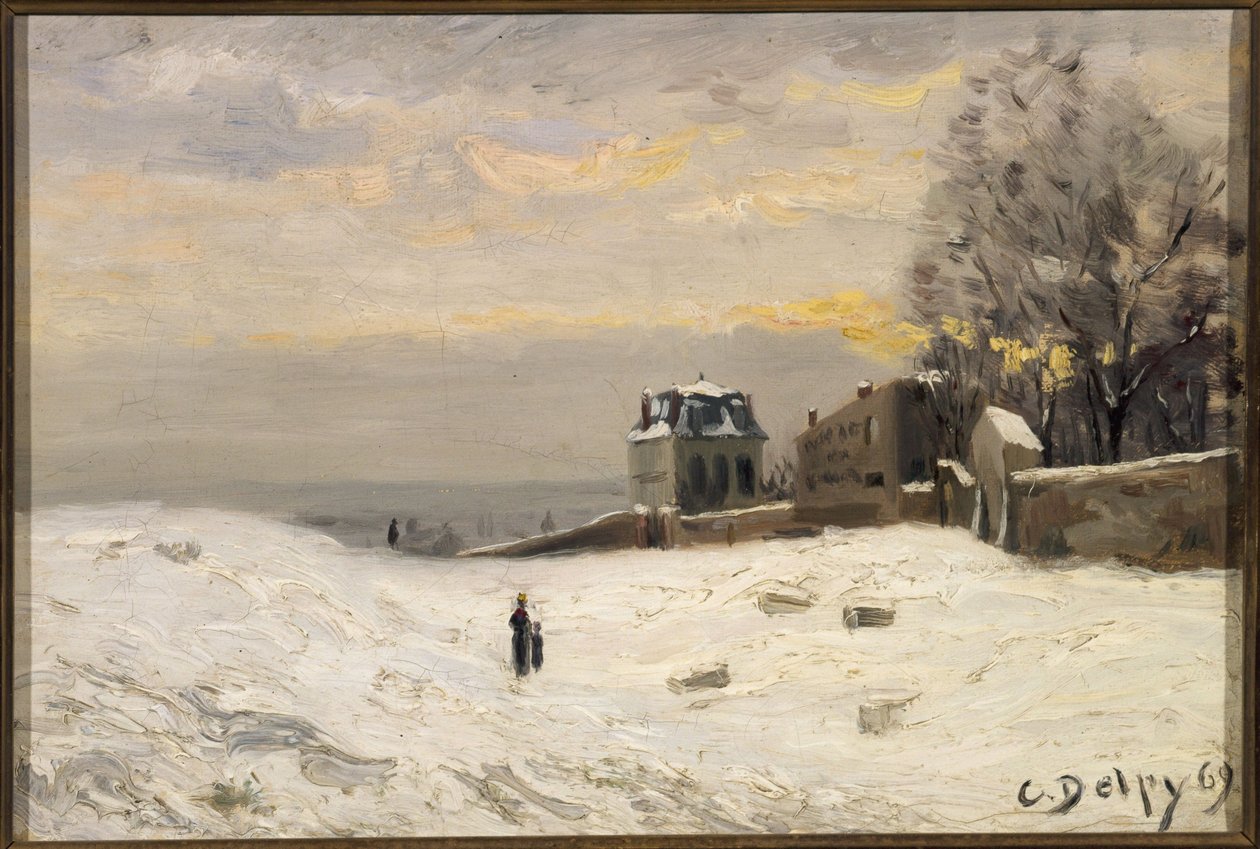 Śnieg na Montmartre autorstwa Hippolyte Camille Delpy