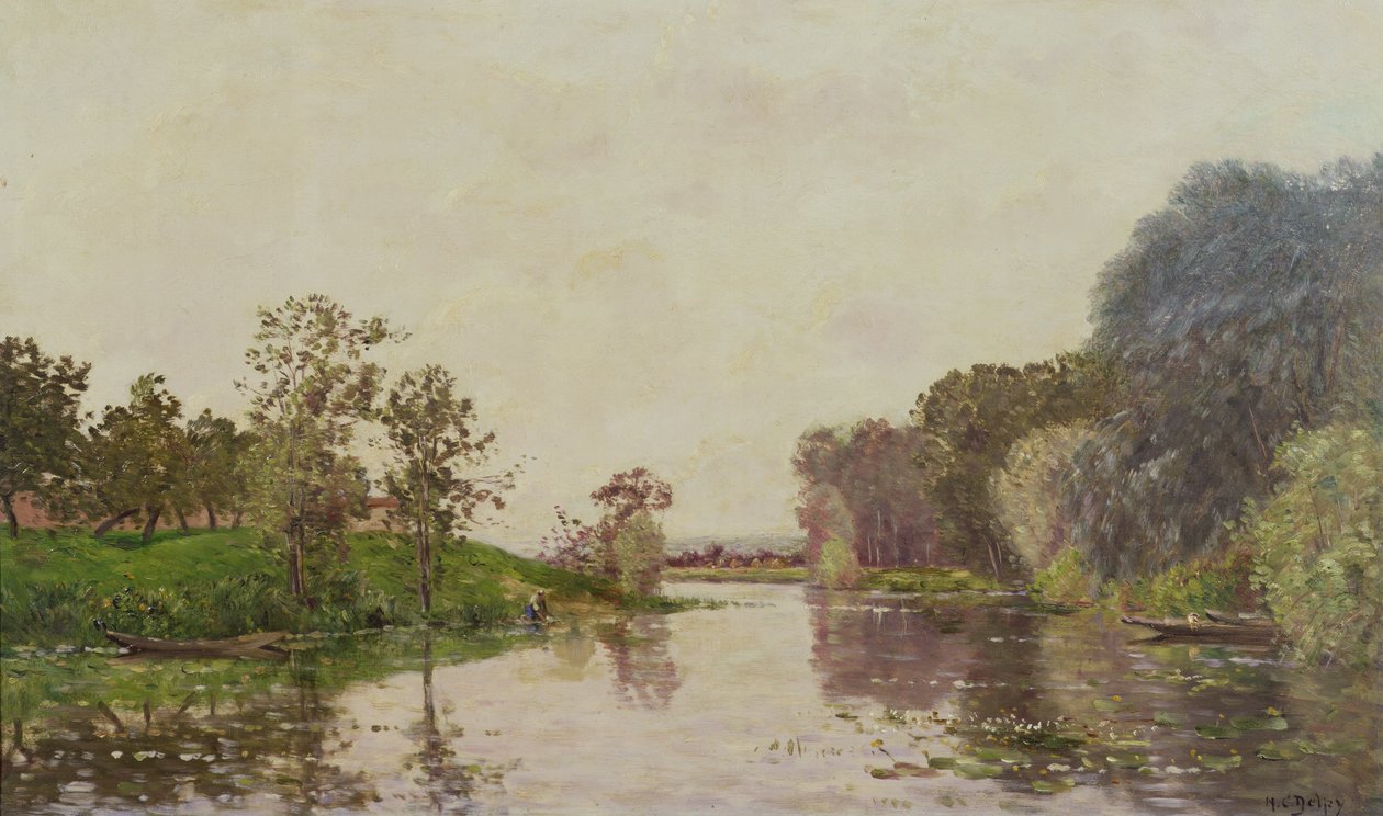 Lato nad rzeką autorstwa Hippolyte Camille Delpy