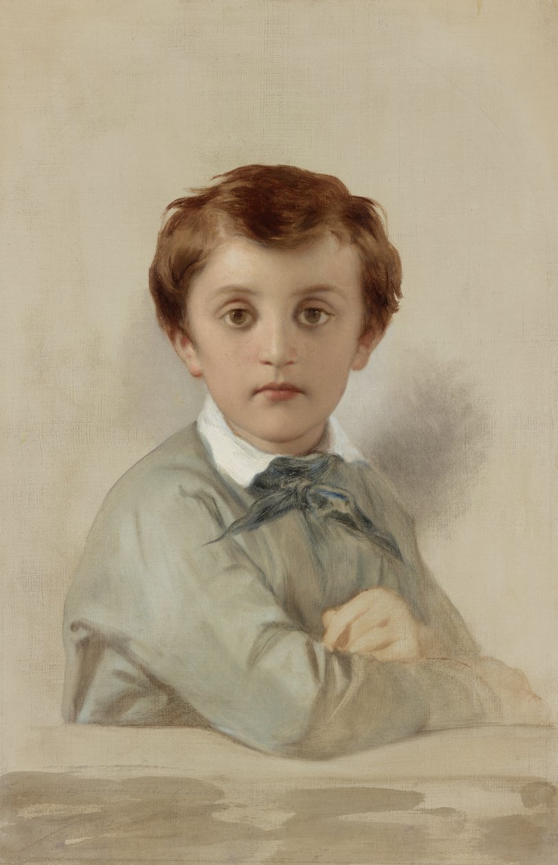 Portret Philippe-Grégoire Delaroche, młodszego syna artysty, 1851 autorstwa Hippolyte Delaroche