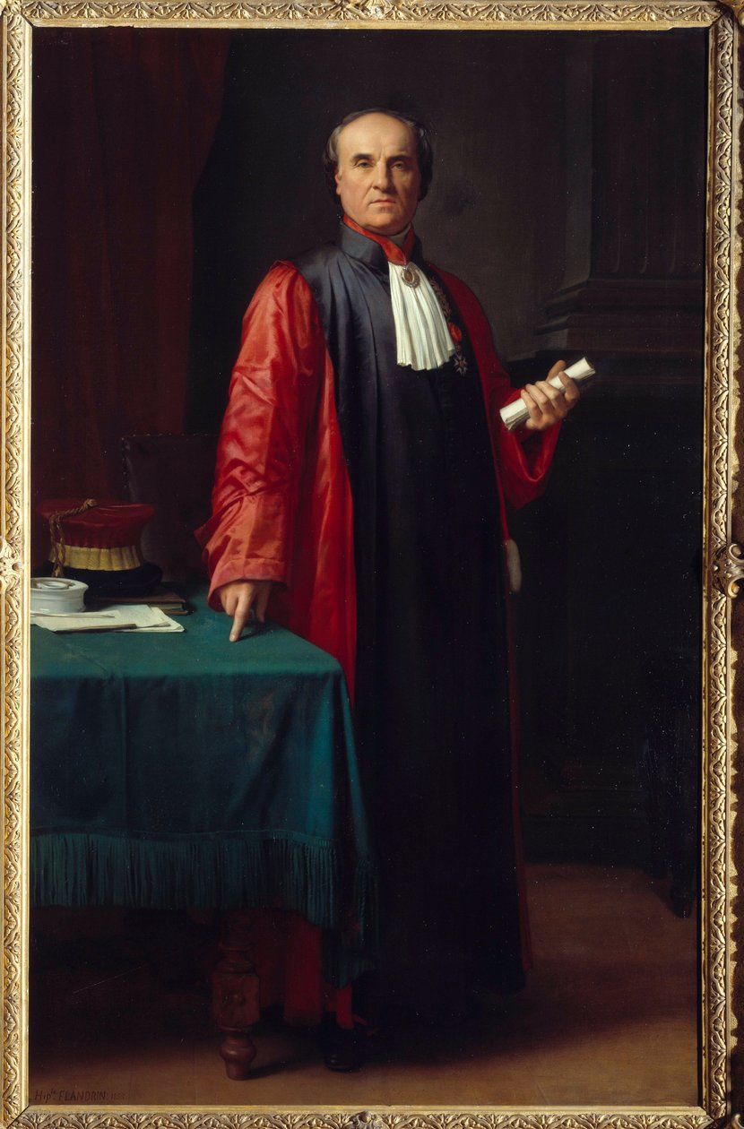 Portret doktora Rostana (1790-1866) Obraz Hippolyte Flandrin (1809-1864) XIX w. Aix en Provence, Musee Granet autorstwa Hippolyte Flandrin