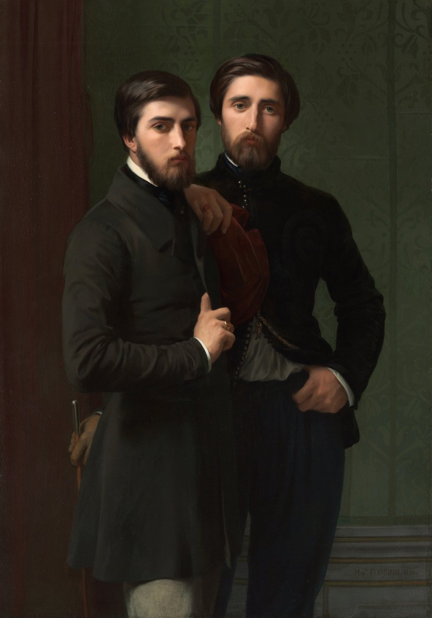 René-Charles Dassy i jego brat Jean-Baptiste-Claude-Amédé Dassy, 1850 autorstwa Hippolyte Flandrin