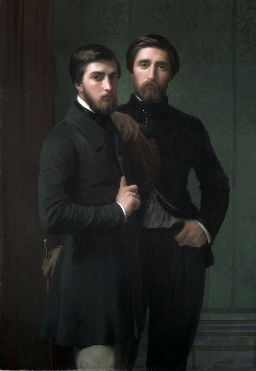 René-Charles Dassy i jego brat Jean-Baptiste-Claude-Amédé Dassy, ​​1850. autorstwa Hippolyte Jean Flandrin