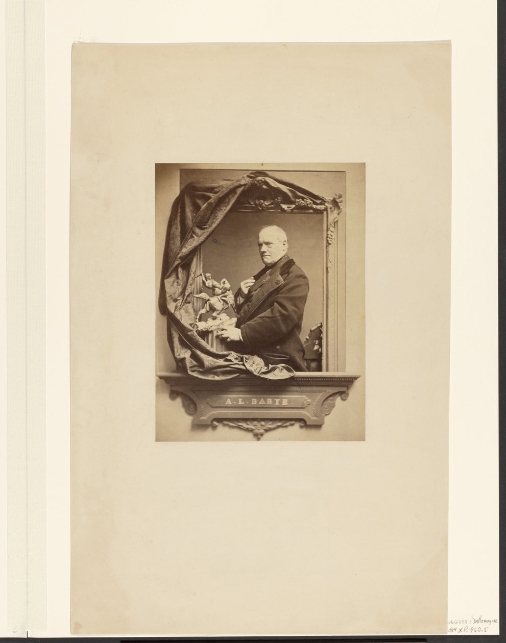 Antoine Louis Barye autorstwa Hippolyte Lazerges
