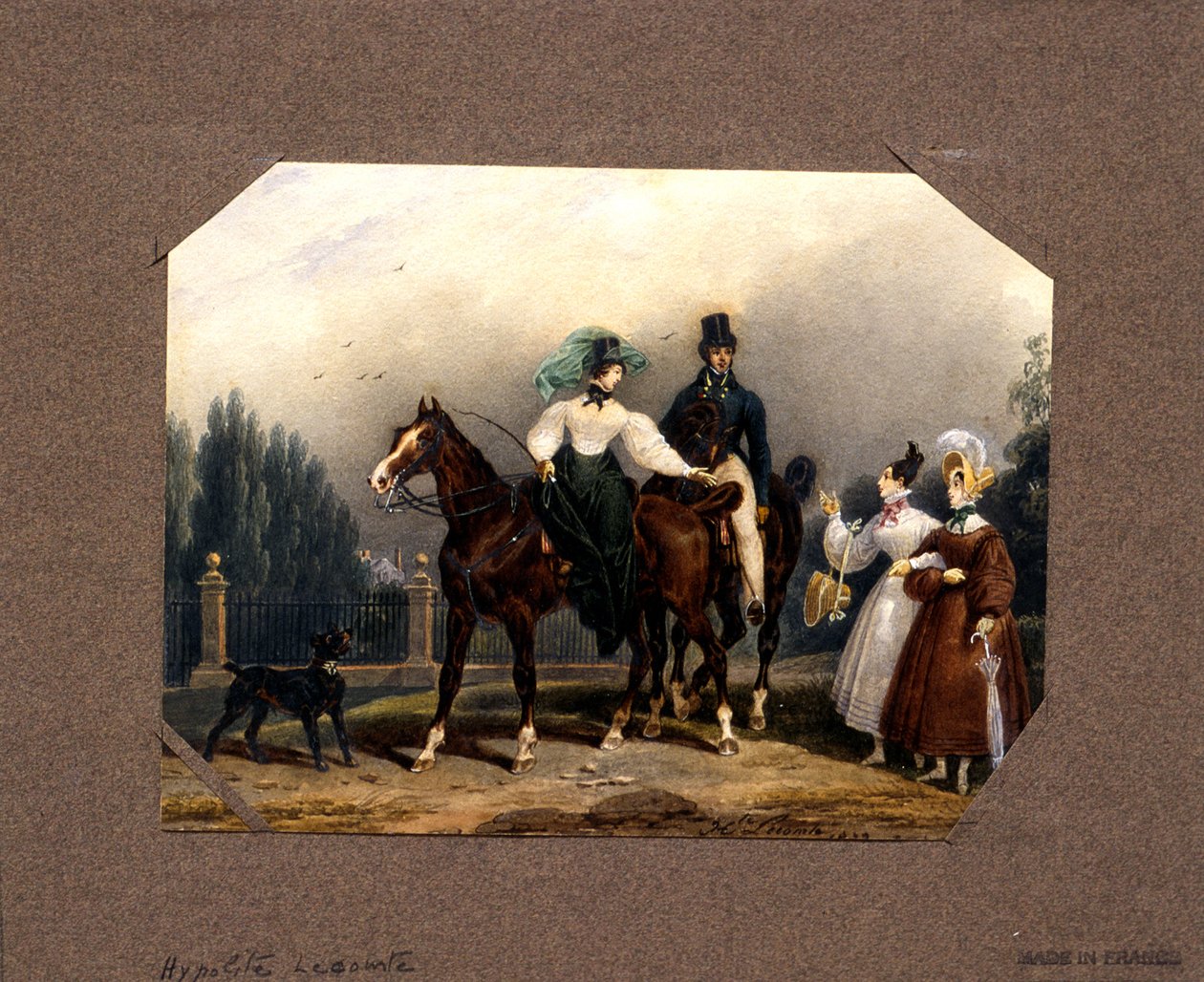 Spotkanie na promenadzie autorstwa Hippolyte Lecomte