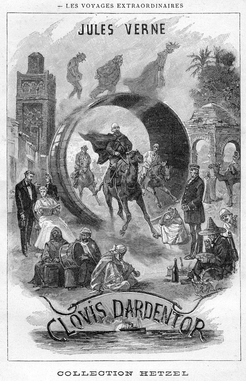 Ilustracja do książki „Clovis Dardentor” Julesa Verne