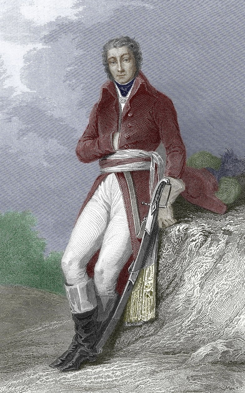 Jean Victor Moreau, francuski generał autorstwa Hippolyte Louis (after) Pauquet