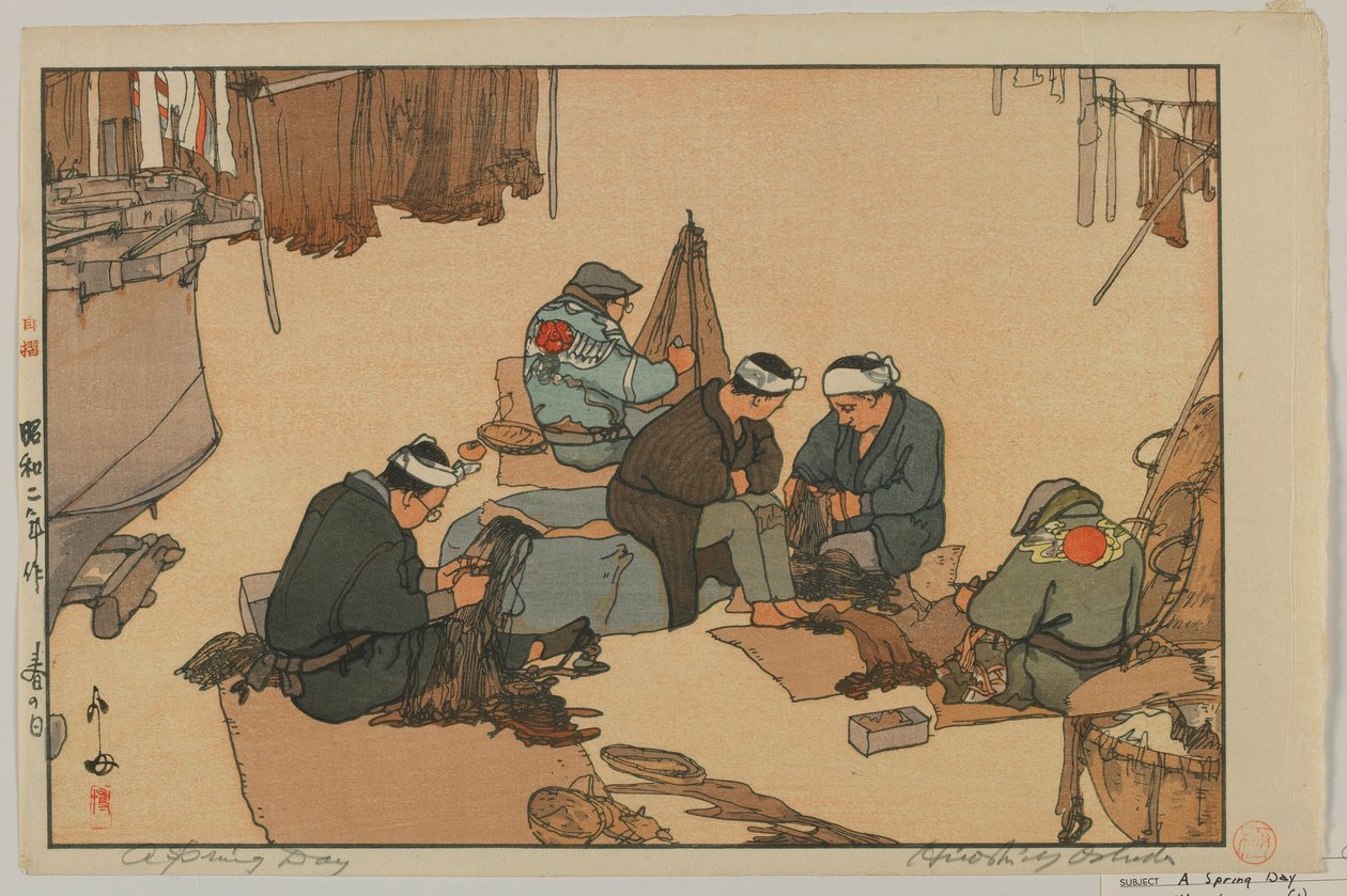 Wiosenny dzień, epoka Showa autorstwa Hiroshi Yoshida