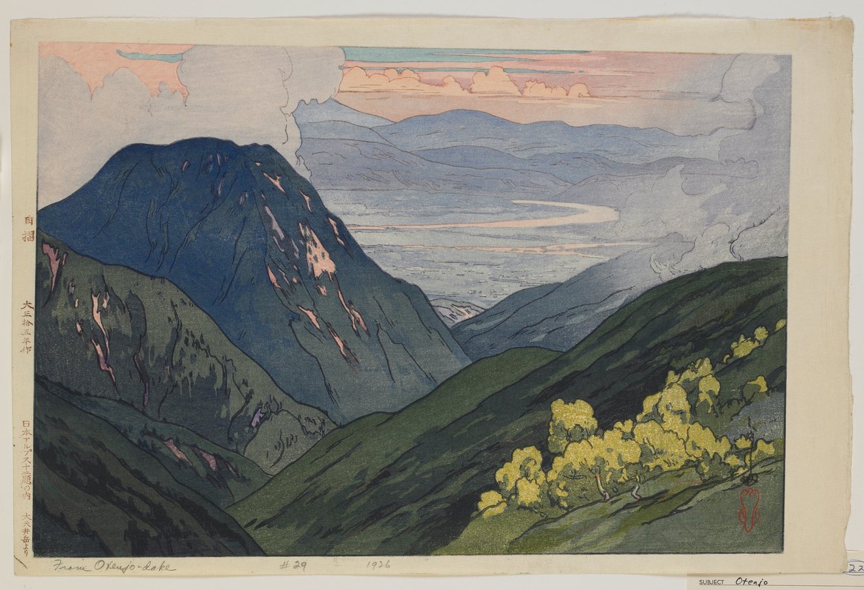 Z Daitenjodake, z serii Dwanaście scen w Alpach Japońskich, epoka Taisho autorstwa Hiroshi Yoshida