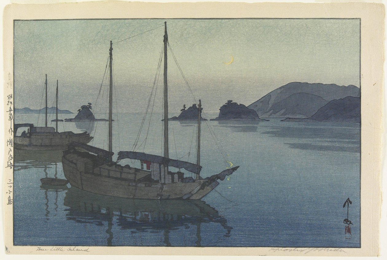 Trzy Małe Wyspy autorstwa Hiroshi Yoshida