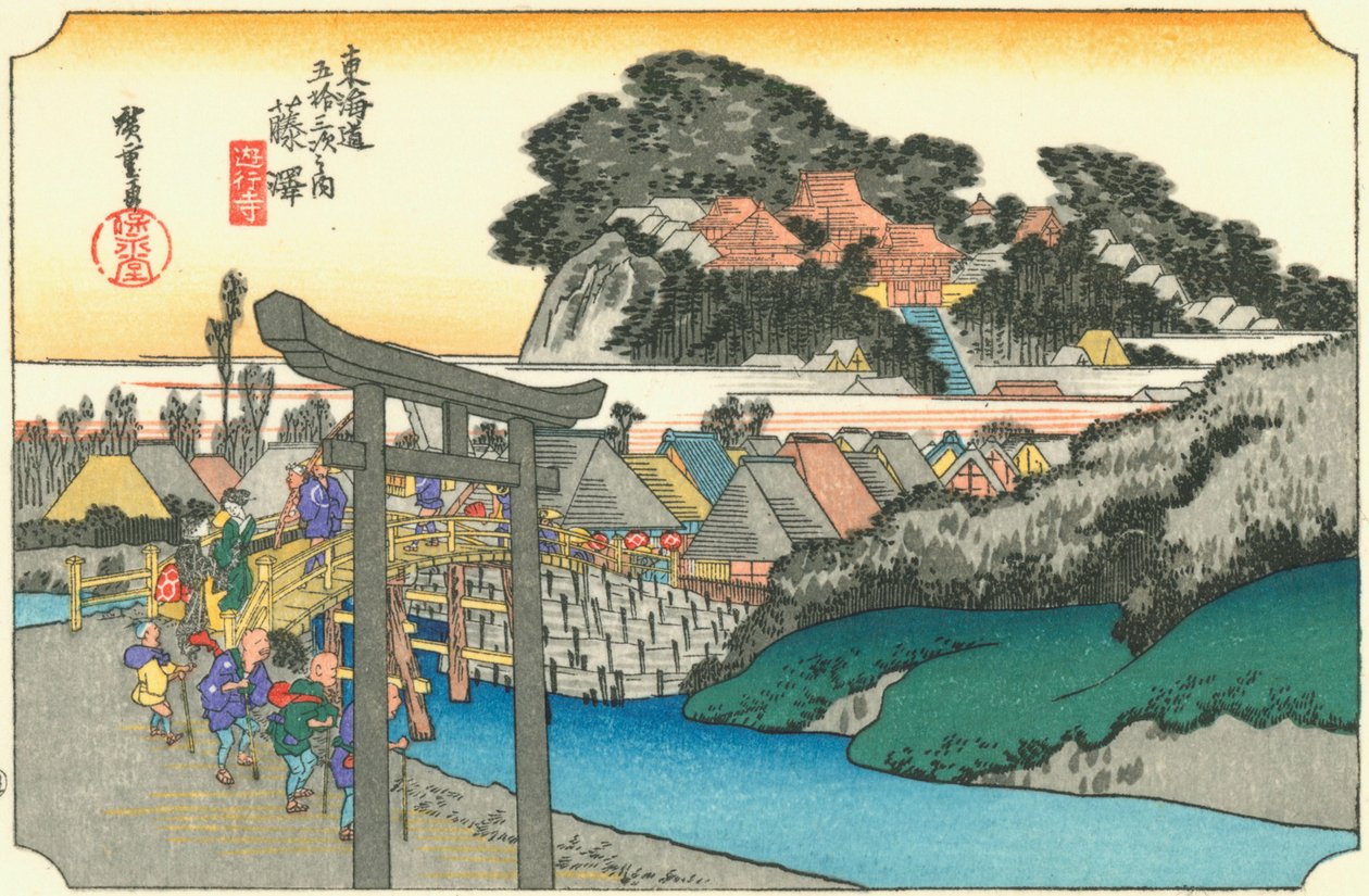 Fujisawa autorstwa Hiroshige