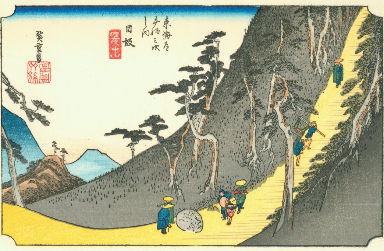 Nissaka autorstwa Hiroshige