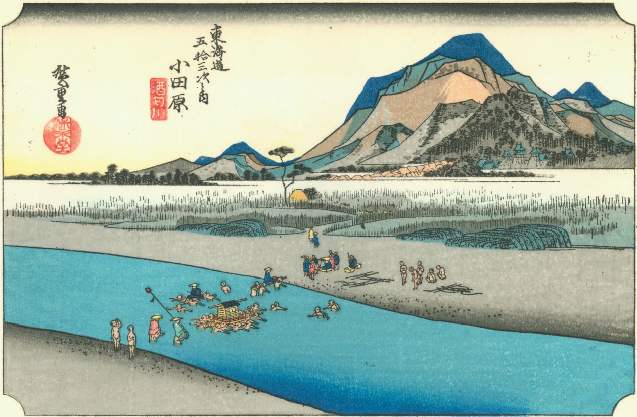 Odawara autorstwa Hiroshige