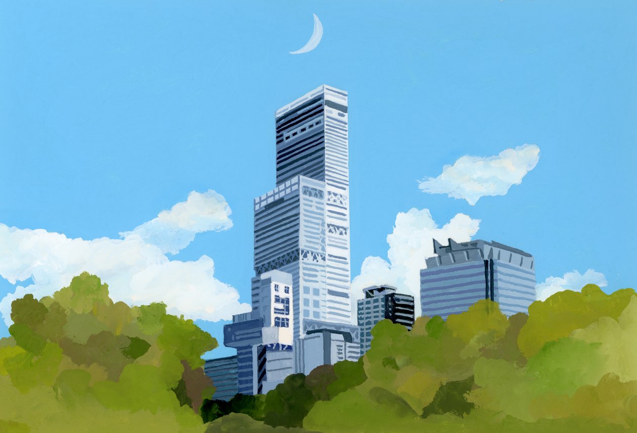 Osaka Abeno Harukas, 2016 autorstwa Hiroyuki Izutsu