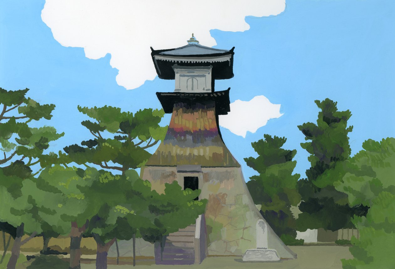 To miejsce to Kotohira Japonii 2016, autorstwa Hiroyuki Izutsu