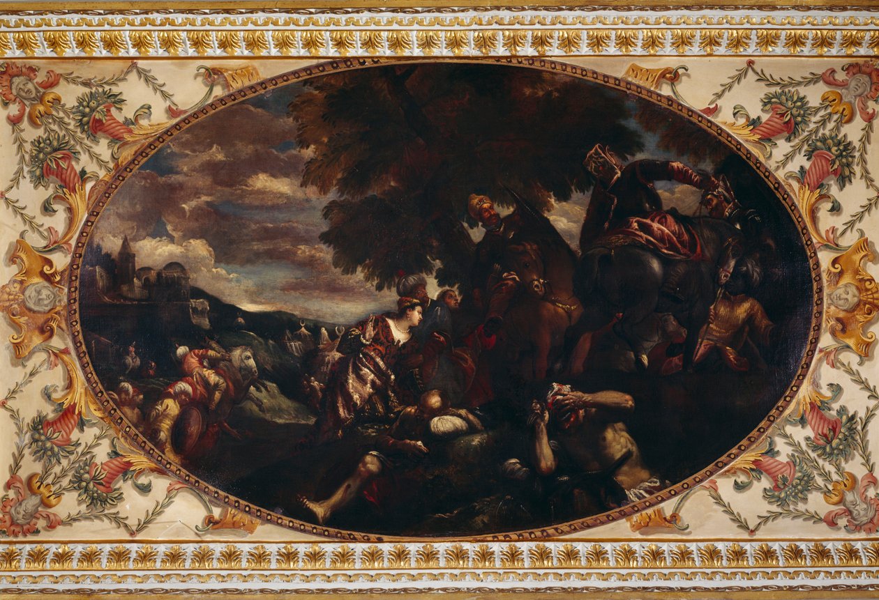 „The Defense of Scutari”, obraz na suficie galerii Chiswick House w Londynie autorstwa Historic England Staff Photographer