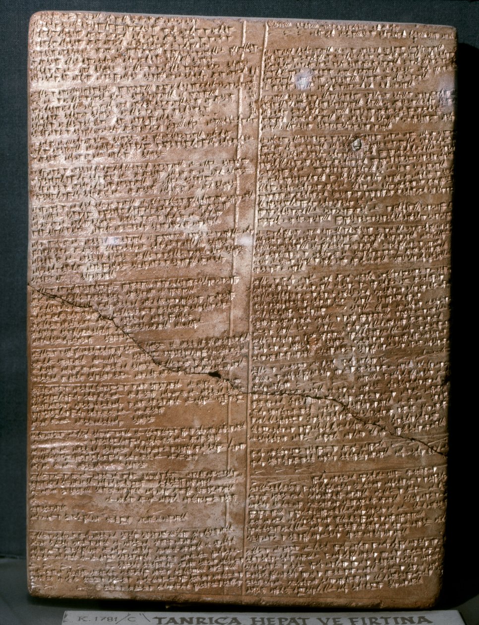 STAROŻYTNA SZTUKA ORIENTU (hetycka): Tabliczka z pismem klinowym w języku hetyckim. Ba... autorstwa Hittite