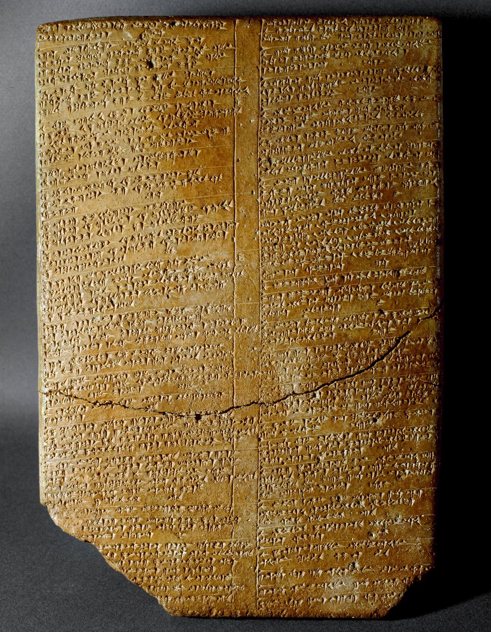 Cywilizacja hetycka: tabliczka klinowa z zapisem Rytuału Amihatny, arcykapłana boskiej Iszary, ze stanowiska Hattusa (dzisiejszy Bogazkoi) 1650-1200 pne. Muzeum Archeologiczne w Stambule autorstwa Hittite