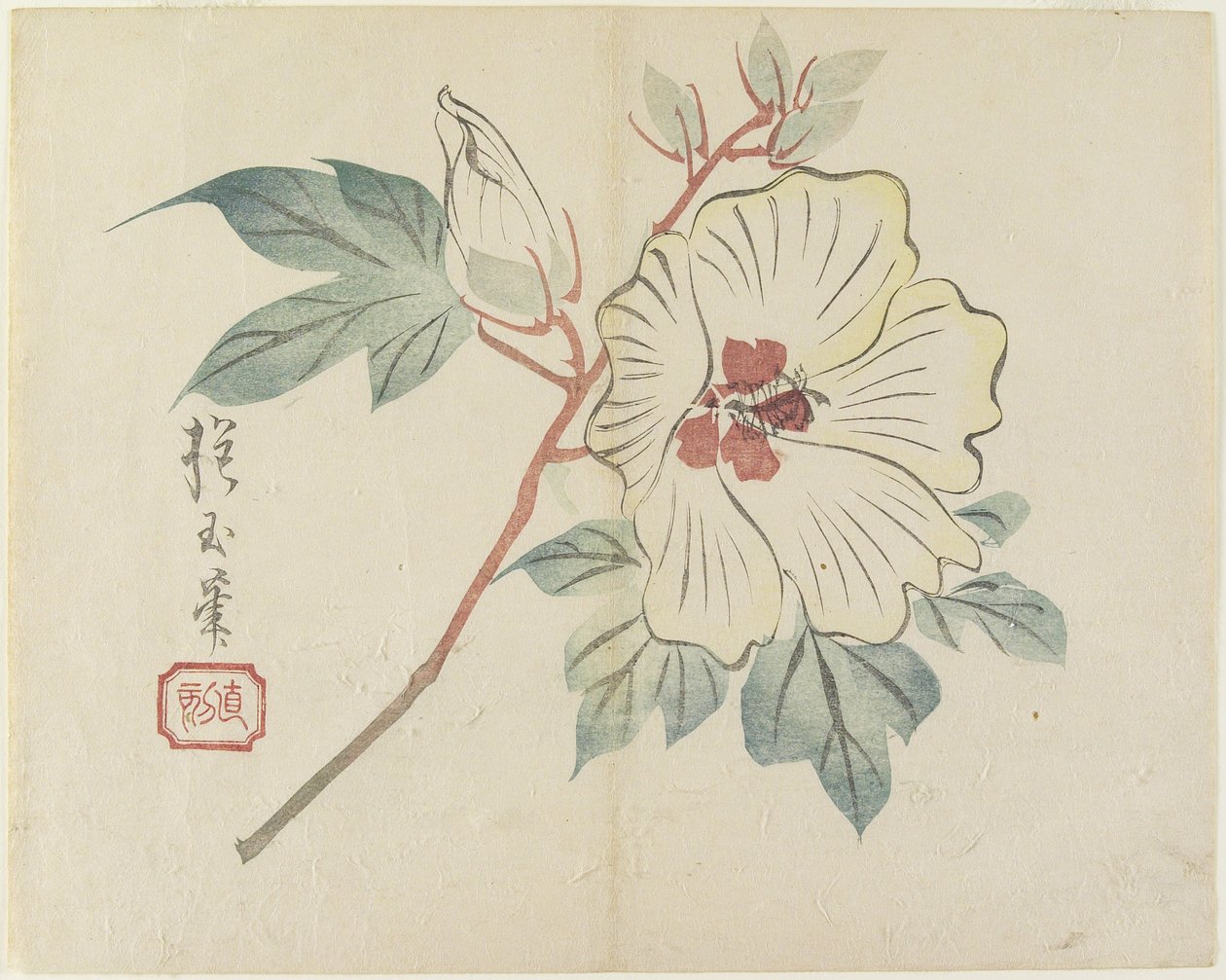 (Wielki Biały Kwiat), ok. 1830 autorstwa Hogyoku