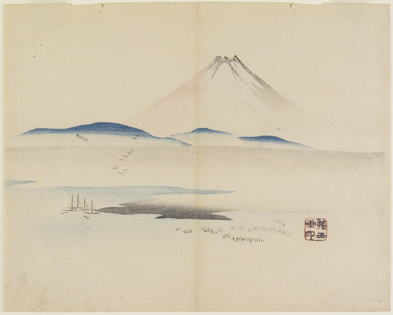 (Mt. Fudżi), ok. godz. 1830 autorstwa Hogyoku