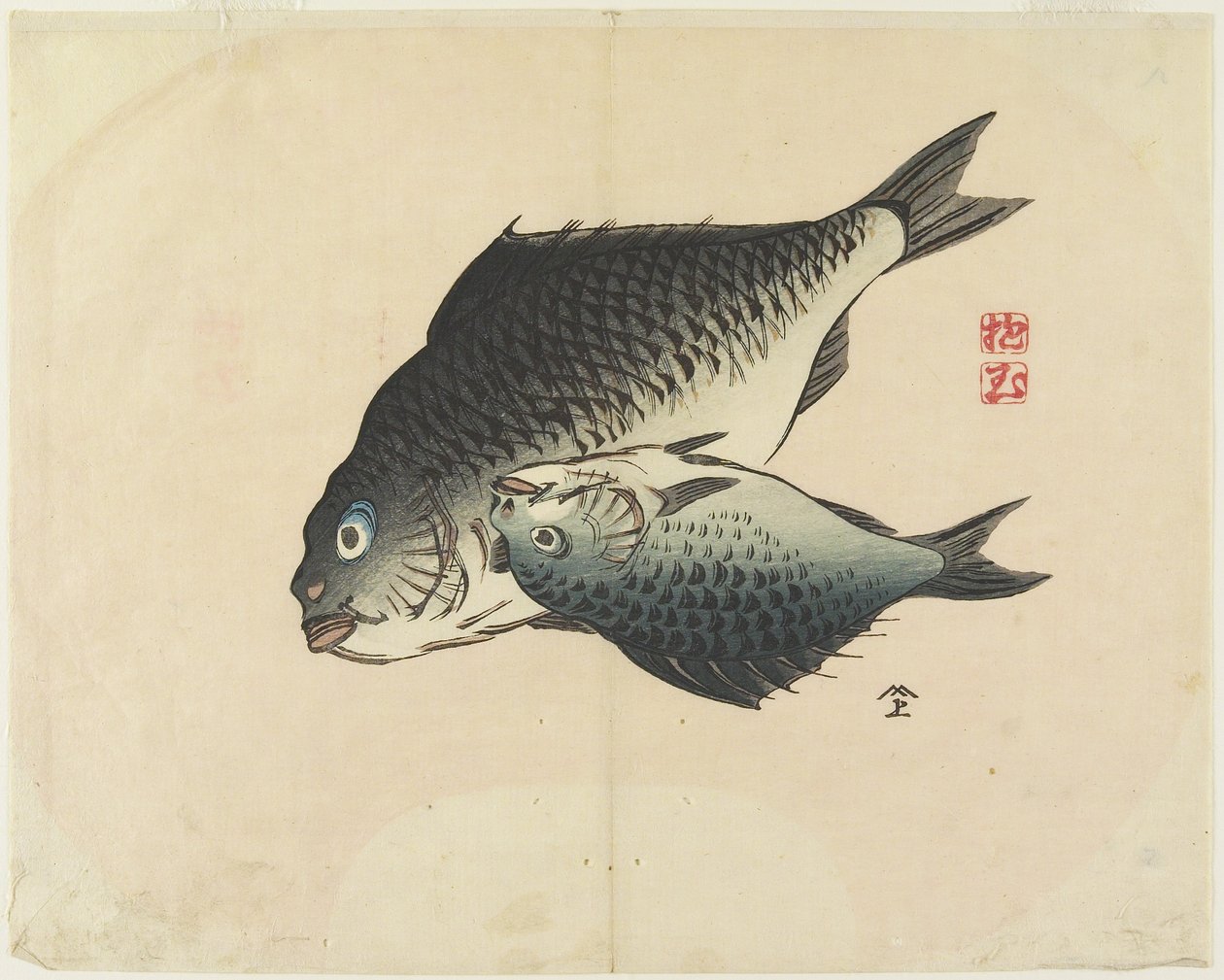 (Para ryb), ok. 1830 r. autorstwa Hogyoku